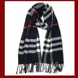 STUNR  Blanket Tartan Plaid Scarf Fringe